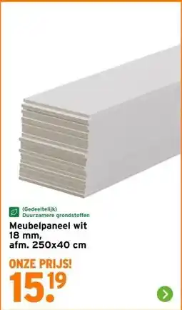 GAMMA Meubelpaneel wit aanbieding