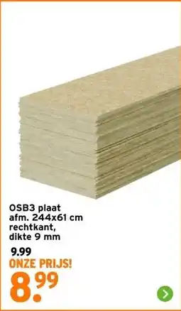 GAMMA OSB3 plaat rechtkant aanbieding