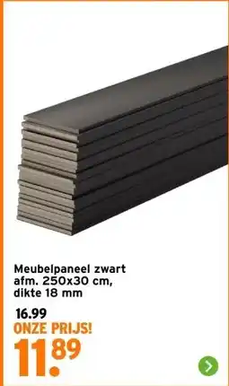 GAMMA Meubelpaneel zwart aanbieding