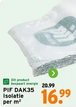 GAMMA PIF DAK35 Isolatie aanbieding