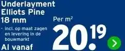 GAMMA Underlayment Elliots Pine aanbieding