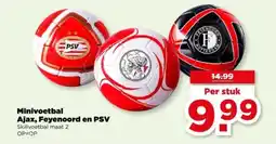 PLUS Minivoetbal Ajax, Feyenoord en PSV aanbieding