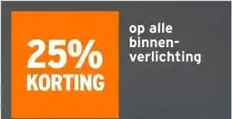GAMMA Op alle binnen verlichting aanbieding