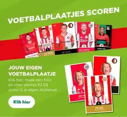 PLUS Jouw eigen voetbalplaatje aanbieding