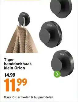 GAMMA Tiger handdoekhaak klein Orion aanbieding