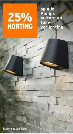 GAMMA Op Alle Philips buiten en tuin verlichting aanbieding