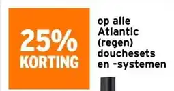 GAMMA Op alle Atlantic douchesets en systemen aanbieding