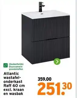 GAMMA Atlantic wastafel onderkast Raff 60 cm excl. kraan aanbieding