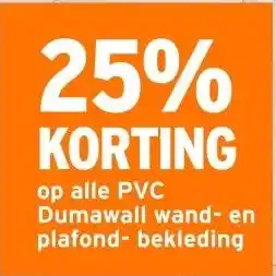 GAMMA Op alle PVC Dumawall wand en plafond bekleding aanbieding