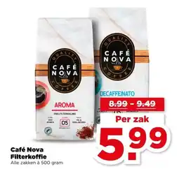 PLUS Café Nova Filterkoffie aanbieding