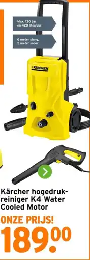GAMMA Kärcher hogedruk- reiniger K4 Water Cooled Motor aanbieding