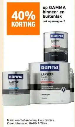 GAMMA Op gamma binnen en buitenlak aanbieding