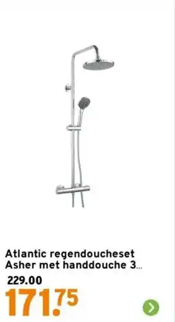 GAMMA Atlantic regendoucheset Asher met handdouche aanbieding