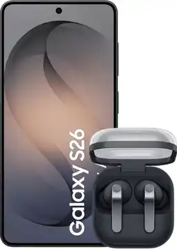 Coolblue Samsung Galaxy S26 256GB Zwart 5G + Samsung Galaxy Buds4 Pro Zwart aanbieding