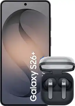Coolblue Samsung Galaxy S26 Plus 256GB Zwart 5G + Samsung Galaxy Buds4 Pro Zwart aanbieding