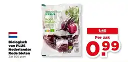 PLUS Biologisch van PLUS Nederlandse Rode bieten aanbieding