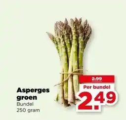PLUS Asperges groen aanbieding