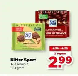 PLUS Ritter Sport Alle aanbieding