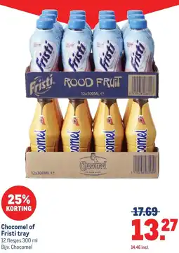 Makro Chocomel of Fristi tray aanbieding
