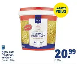 Makro Metro Chef frituurvet neutraal aanbieding