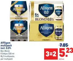 Makro Affligem multipack incl. 0.0% aanbieding