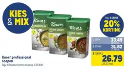 Makro Knorr professional soepen aanbieding