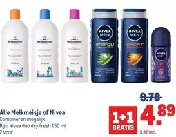 Makro Alle Melkmeisje of Nivea aanbieding