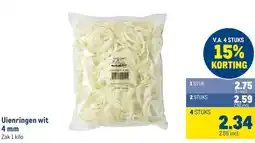 Makro Uienringen wit 4 mm aanbieding