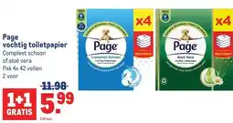 Makro Page vochtig toiletpapier aanbieding
