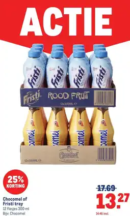Makro Chocomel of Fristi tray aanbieding