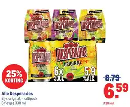 Makro Alle Desperados aanbieding