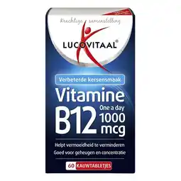 Trekpleister Lucovitaal Vitamine B12 1000mcg Kauwtabletjes aanbieding