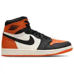 Foot Locker Jordan AJ1 Retro High Sneakers Heren - Zwart - Maat 44 - Leer aanbieding