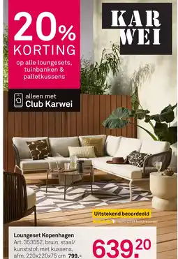 Karwei Loungeset Kopenhagen aanbieding