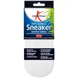 Holland & Barrett Lucovitaal 100% Naadloze Sneaker Bamboesokken Wit 43-46 aanbieding