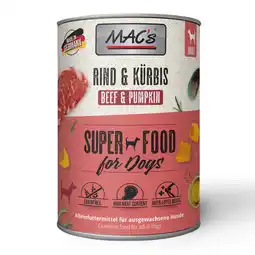 Zooplus Voordeelpakket MAC's Adult 24 x 400 g Hondenvoer - Rund & Pompoen aanbieding