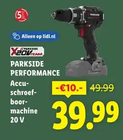 Lidl Parkside performance Accu Schroefboormachine aanbieding