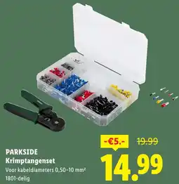 Lidl Parkside Krimptangenset aanbieding