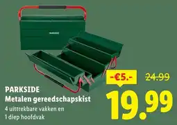 Lidl Parkside Metalen gereedschapskist aanbieding