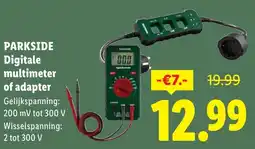 Lidl Parkside Digitale multimeter of adapter aanbieding