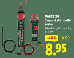 Lidl Parkside Tang of Stiftmultimeter aanbieding