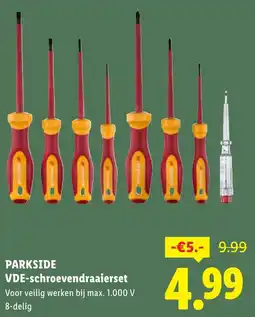 Lidl Parkside VDE Schroevendraaierset aanbieding