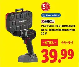 Lidl Parkside Performance Accu Schroefboormachine aanbieding