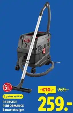 Lidl Parkside Performance Bouwstofzuiger aanbieding