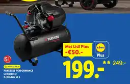 Lidl Parkside Performance Compressor 2 Cilinders aanbieding