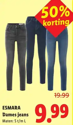 Lidl Esmara Dames Jeans aanbieding