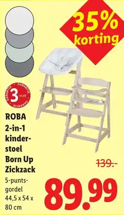 Lidl Roba 2-in-1 Kinderstoel Born Up Zickzack aanbieding