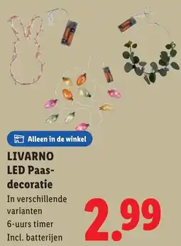Lidl Livarno LED Paasdecoratie aanbieding