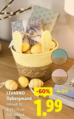 Lidl Livarno Opbergmand aanbieding