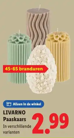 Lidl Livarno Paaskaars aanbieding